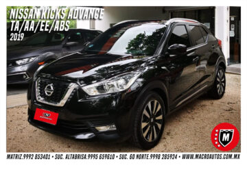 NISSAN KICKS ADVANCE 2019 NEGRO