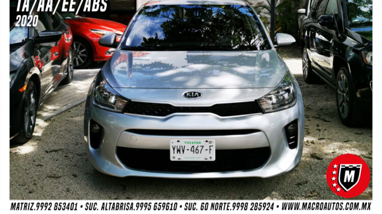 KIA RIO 2020 LX PLATA AUTOMATICO