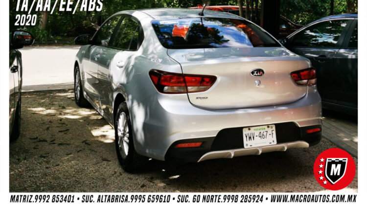 KIA RIO 2020 LX PLATA AUTOMATICO